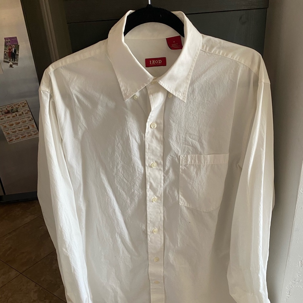 Men’s IZOD Luxury Sport White Dress Shirt